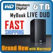 هارديسك ( كبير ) HDD MY BOOK LIVE DUO 6TB W/D USB3 - 6000 GB