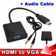 تحويله منHDMI to VGA  مع الصوت